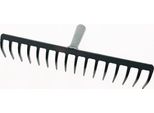 Rastrello Da Giardino Larghezza Di Lavoro 410 Mm Lunghezza Dei Denti 70 Mm 16 Denti Senza Manico