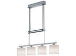 Trio Leuchten Pendelleuchte "Garda", Weiß (Weiß, Nickelfarben Matt), 4, 1 Stk.,Mit Leuchtmittel, 4Mal E14 Je 3,5 Watt Und 320 Lumen, Leuchten, HäNgelampe, HäNgeleuchte, Pendelleuchte