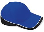 Berretto / Cappello / Cappello Da Competizione Beechfield B171 | Teamwear - Colore: Bright Royal/Nero/Bianco - Taglia: Unica