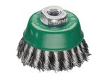 Lessmann Spazzola A Tazza In Acciaio Inox Annodata 65X0,5 Mm, Spessore Filo: 0,35 Mm, Ø Spazzola: 65 Mm