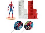 Statuetta Per Torta Spiderman E La Città