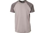 PáNské TričKo Urban Classics Raglan Contrast Tee Asphalt/Darkshadow - 5XL