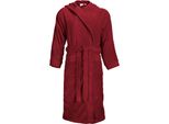 The One Towelling® T1-BH | Accappatoio Con Cappuccio - Accappatoio - Colore: Borgogna - Taglia: S/M