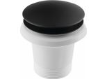 Accessori Polysan - Set Di Scarico Per Vasche Da Bagno Senza Troppopieno, Click-Clack, Nero 71704B