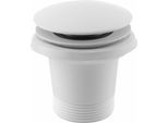 Accessori Polysan - Set Di Scarico Per Vasche Da Bagno Senza Troppopieno, Click-Clack, Bianco Opaco 71704W