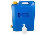Contenitore Dell'acqua Da 20L Con Valvola In Plastica + Dispenser Di Sapone O Disinfettante