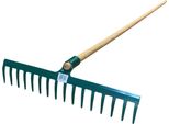 Rastrello 16Z In Acciaio Con Manico 150Cm Profi Prodotto Ceco