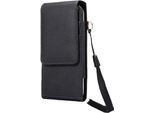 Dfv Mobile - Per Fujitsu Arrows We F-51B (2021) Custodia Girevole A 360º Con Clip Da Cintura In Similcuoio Con Portacarte E Chiusura Magnetica, F2-7DG--FCTJ360-31