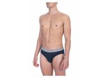 Slip Uomo Bikkembergs Confezione 2 Pezzi Elastico A Vista Cotone Elasticizzato Underwear Articolo BKK1USP02BI Bipack Briefs, Navy, M - Eu M - Us S - Fr 3, Cotone 95%,Spandex 5%