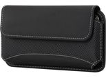 Dfv Mobile - Per Evercoss Xtream 2 Plus (2020) Custodia Da Cintura Orizzontale In Pelle E Nylon, F2-7Dg-N-Fchoxf-43