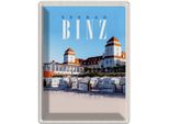 Vianmo Insegna Di Latta 40X30 Cm Seebad Binz StrandköRbe Strand