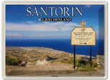 Vianmo Insegna Di Latta 30X40 Cm Santorin Griechenland Profitis Ilias