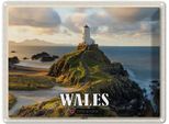 Vianmo Insegna Di Latta 30X40 Cm Wales United Kingdom Anglesey Insel Meer