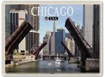 Vianmo Insegna Di Latta 30X40 Cm Chicago Usa Bridges BrüCken Fluss
