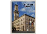 Vianmo Insegna Di Latta 40X30 Cm FüRth Rathaus Altstadt Flaggen