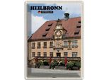 Vianmo Insegna Di Latta 40X30 Cm Heilbronn Rathaus Altstadt