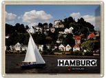 Vianmo Insegna Di Latta 30X40 Cm Hamburg Treppenviertel Boot