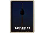 Vianmo Insegna Di Latta 40X30 Cm NüRnberg Fernmeldeturm GemäLde