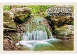 Vianmo Insegna In Legno 12X18 Cm Samos Griechenland WasserfäLle Karlovasi