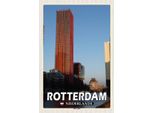 Vianmo Insegna In Legno 18X12 Cm Rotterdam Niederlande Roter Apfel