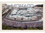 Vianmo Insegna In Legno 12X18 Cm Monaco Monaco Grand Prix Rennsport