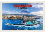 Vianmo Insegna In Legno 12X18 Cm Teneriffa Spanien Puerto De La Cruz Berg