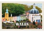 Vianmo Insegna In Legno 12X18 Cm Wales United Kingdom Portmeirion