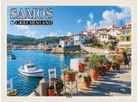Vianmo Insegna In Legno 30X40 Cm Samos Griechenland KokkáRi Stadt Urlaub