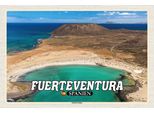 Vianmo Insegna In Legno 12X18 Cm Fuerteventura Spanien Isla De Lobos Insel