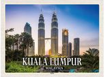 Vianmo Insegna In Legno 30X40 Cm Kuala Lumpur Malaysia Skyline