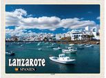 Vianmo Insegna In Legno 30X40 Cm Lanzarote Spanien Arrecife Stadt Meer