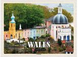 Vianmo Insegna In Legno 30X40 Cm Wales United Kingdom Portmeirion