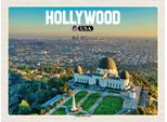 Vianmo Insegna In Legno 30X40 Cm Hollywood Usa Griffith Observatory