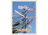 Vianmo Insegna In Legno 40X30 Cm Los Angeles Usa Sister Cities Er