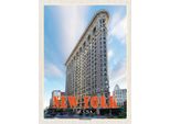 Vianmo Insegna In Legno 40X30 Cm New York Usa Flatiron Building