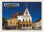 Vianmo Insegna In Legno 30X40 Cm Amberg Historisches Rathaus