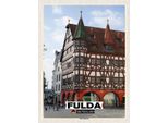 Vianmo Insegna In Legno 40X30 Cm Fulda Altes Rathaus