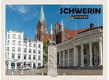 Vianmo Insegna In Legno 30X40 Cm Schwerin Marktplatz
