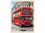 Vianmo Insegna In Legno 40X30 Cm London Uk Red London Bus