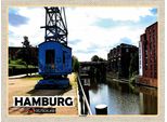 Vianmo Insegna In Legno 30X40 Cm Hamburg Barmbeck Fluss