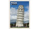 Vianmo Insegna In Legno 40X30 Cm Pisa Schiefer Turm Italien