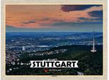 Vianmo Insegna In Legno 30X40 Cm Stuttgart Blick Auf Degerloch