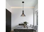 Lampada A Sospensione, Metallo Nero, Aspetto A Traliccio, H 120 Cm
