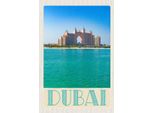 Vianmo Insegna In Legno 18X12 Cm Dubai Strand Meer Moschee Sonne