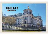 Vianmo Insegna In Legno 12X18 Cm Berlin Reichstag Politik