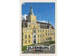 Vianmo Insegna In Legno 18X12 Cm Oldenburg Schloss Architekur