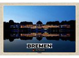 Vianmo Insegna In Legno 12X18 Cm Bremen Parkhotel