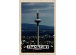 Vianmo Insegna In Legno 18X12 Cm Frankfurt Europaturm Ausblick