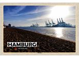 Vianmo Insegna In Legno 12X18 Cm Hamburg Elbstrand Hafen Fluss