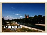 Vianmo Insegna In Legno 12X18 Cm MüNchen Isar Schloss Fluss